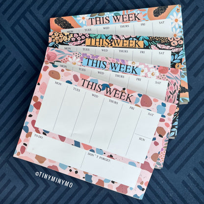 Floral Weekly Planner - Tinyminymo