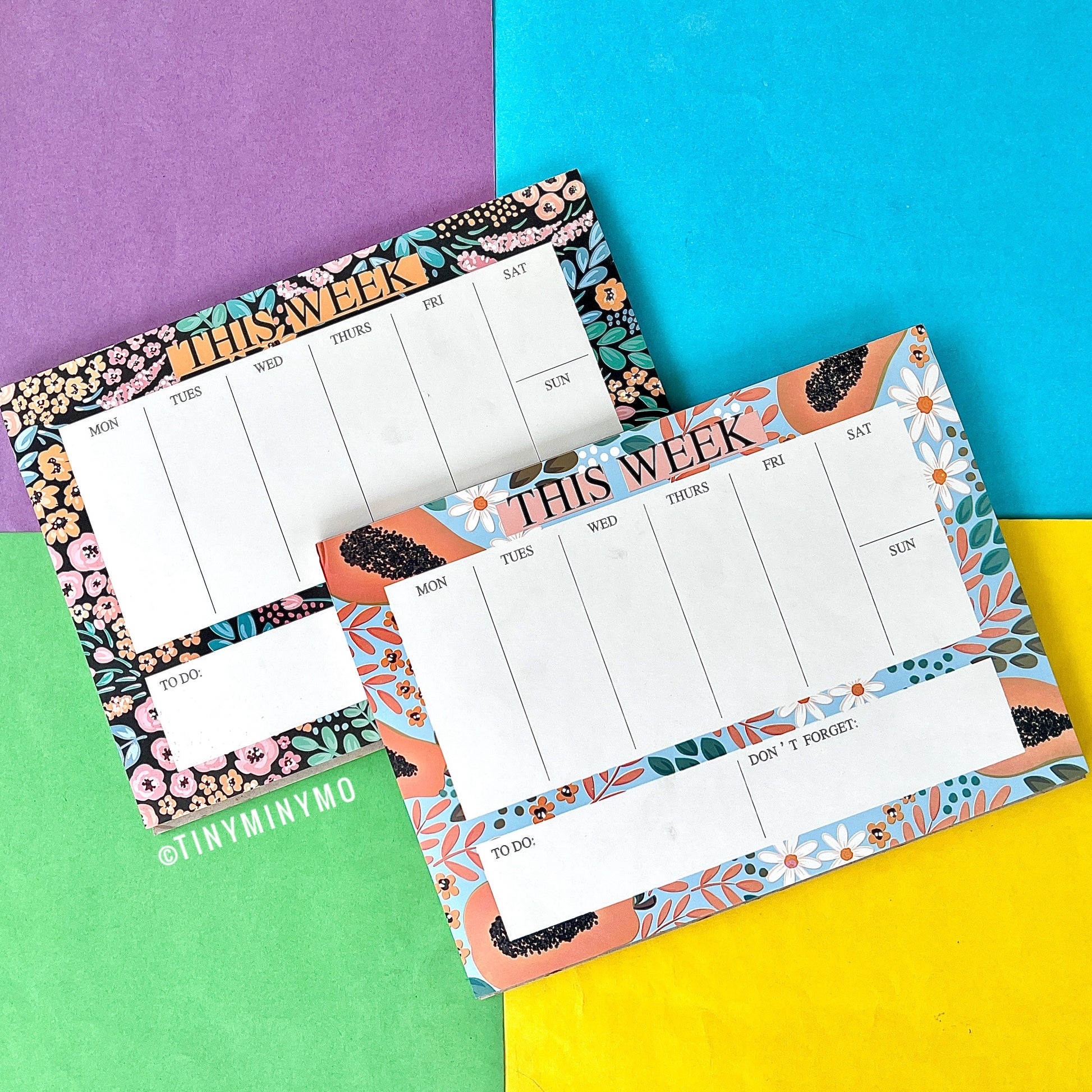 Floral Weekly Planner - Tinyminymo