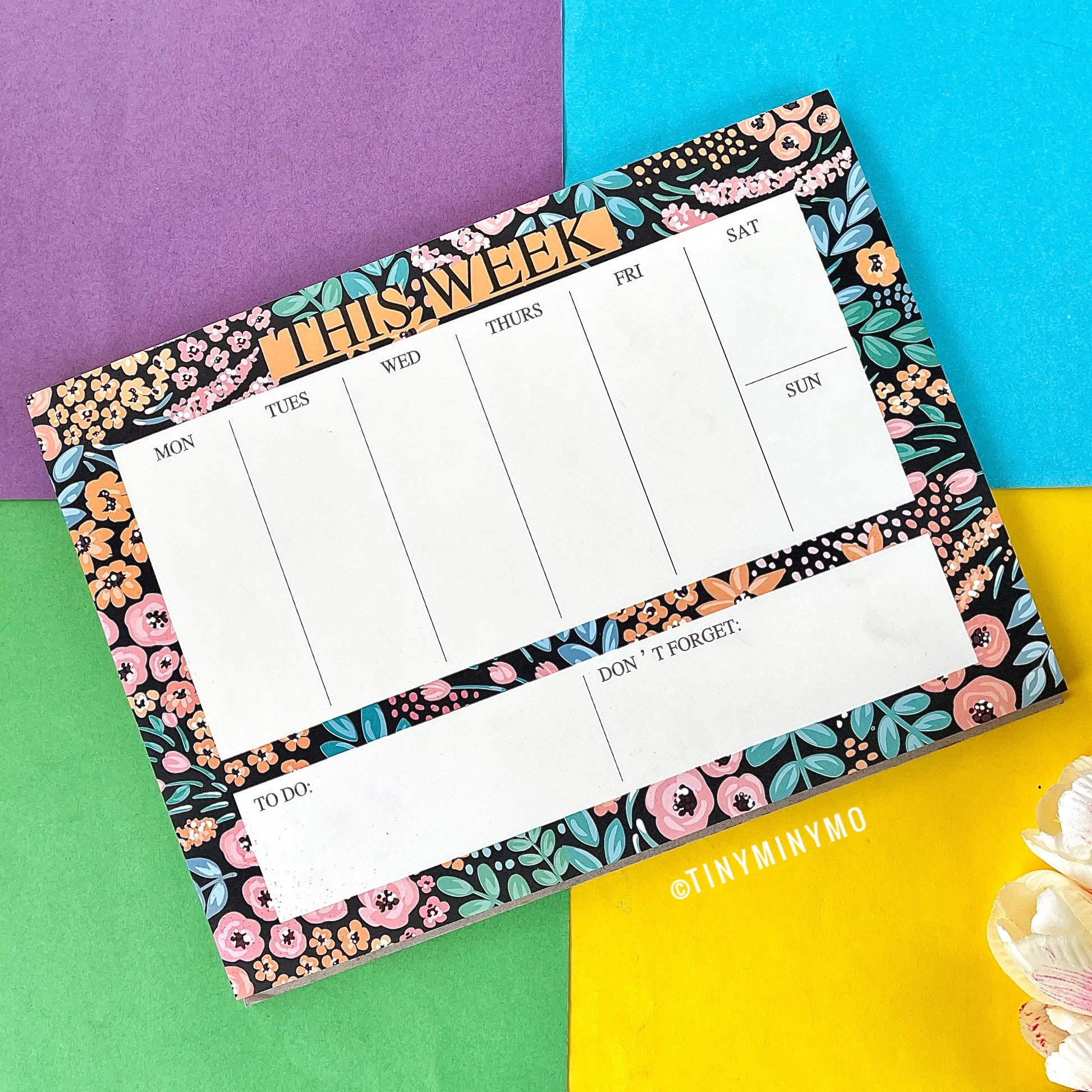 Floral Weekly Planner - Tinyminymo