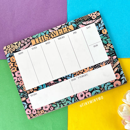 Floral Weekly Planner - Tinyminymo