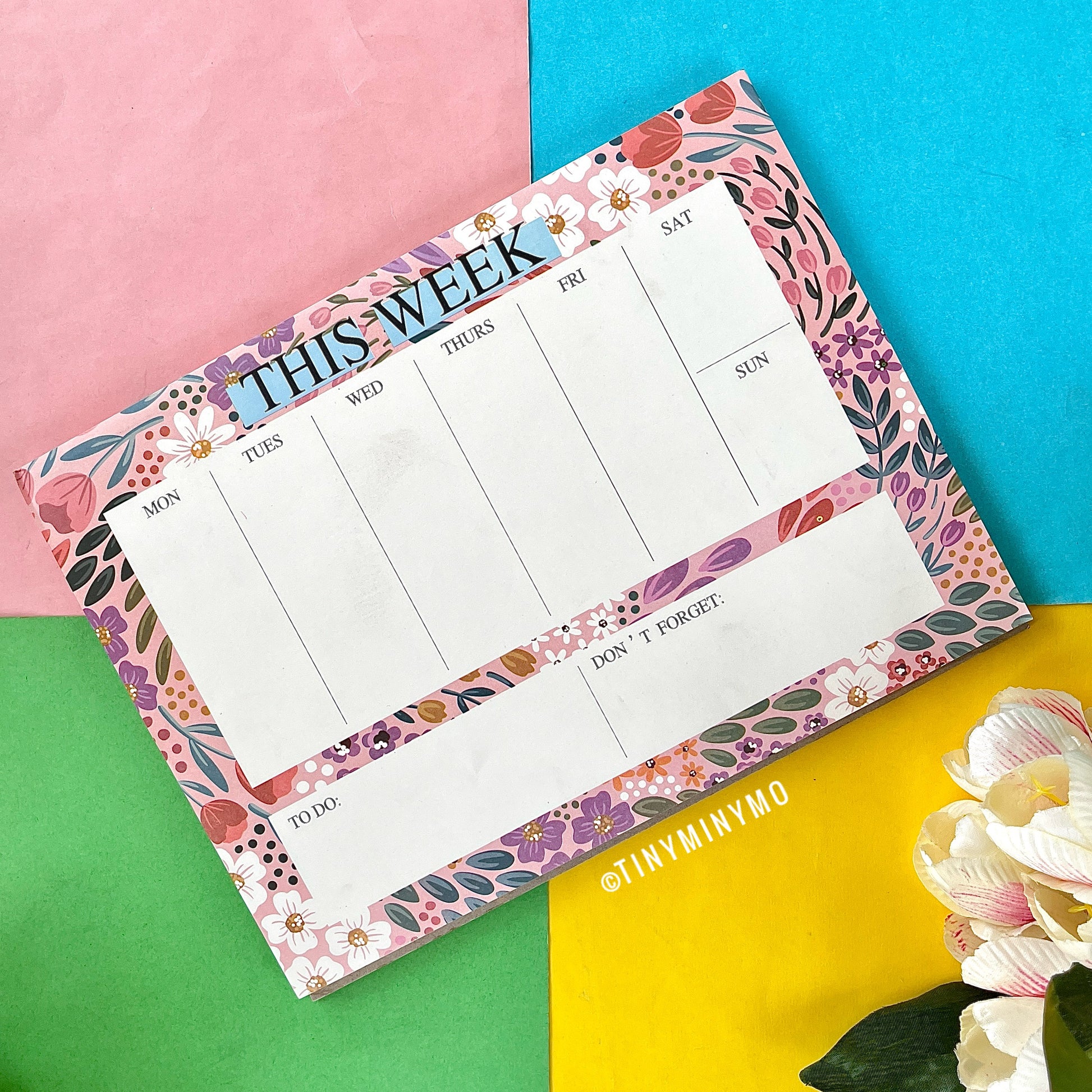 Floral Weekly Planner - Tinyminymo
