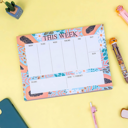Floral Weekly Planner - Tinyminymo