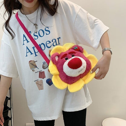 Flower Cartoon Face Sling Bag - Tinyminymo