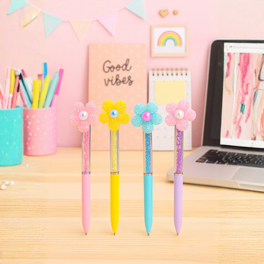 All Colors of Flower Charm Pen - Tinyminymo