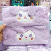 Fluffy Kuromi Zipper Pouch - Tinyminymo