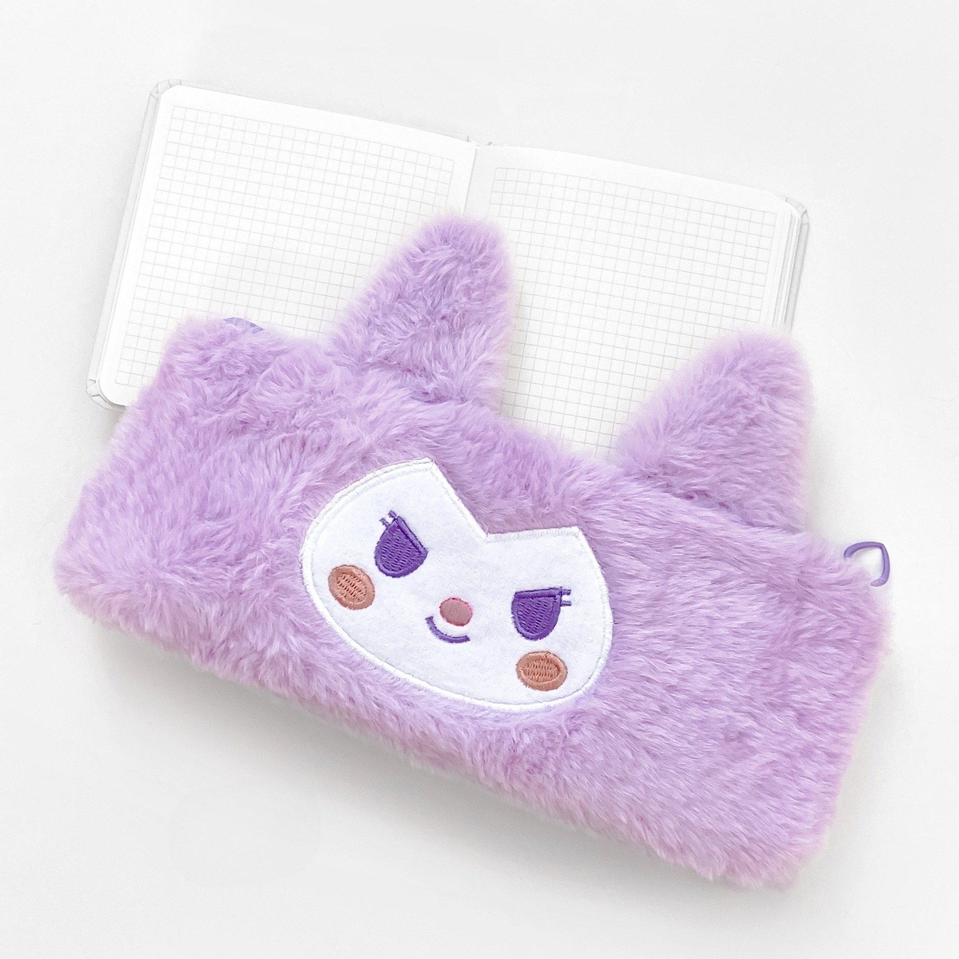 Fluffy Kuromi Zipper Pouch - Tinyminymo