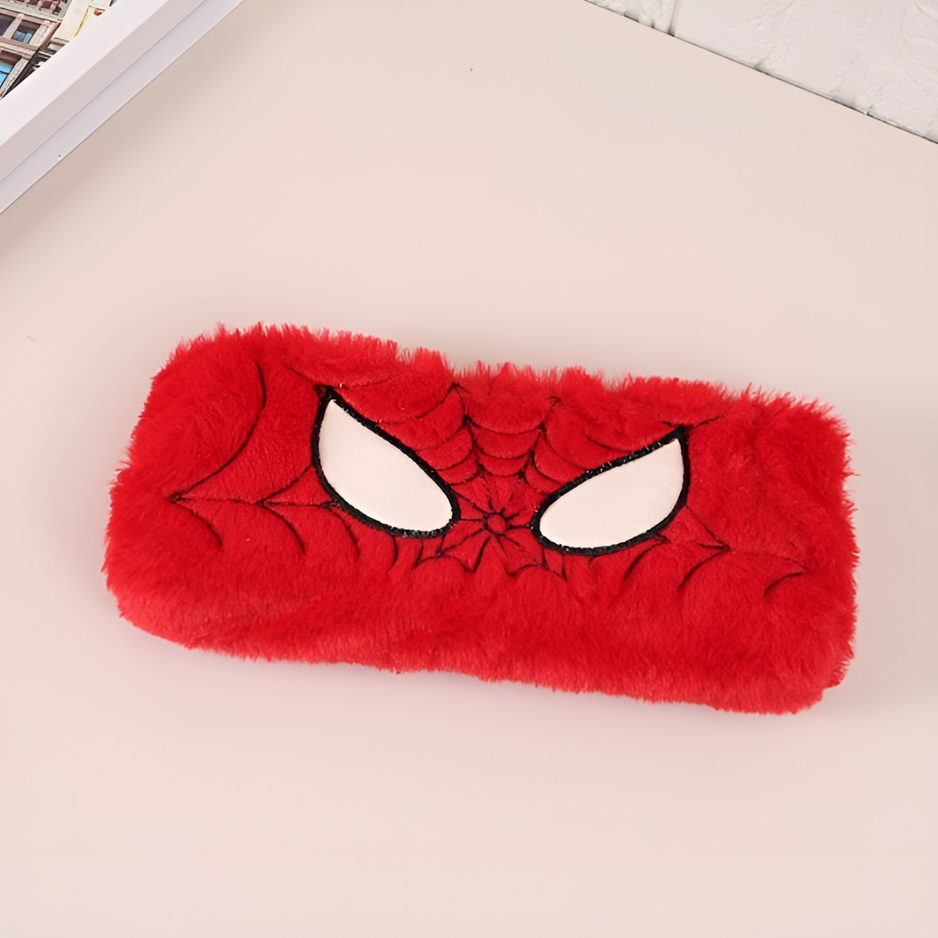 Fluffy Spiderman Zipper Pouch - Tinyminymo
