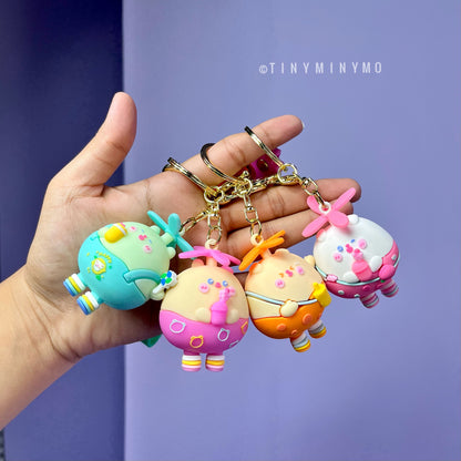 Flying Bear 3D Keychain - Tinyminymo