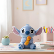 Blue Stitch with Baguette Keychain - Tinyminymo