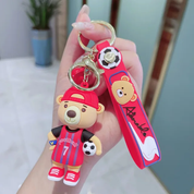 Footballer Bear 3D Keychain - Tinyminymo