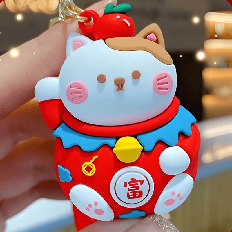 Fortune Cat 3D keychain - Tinyminymo