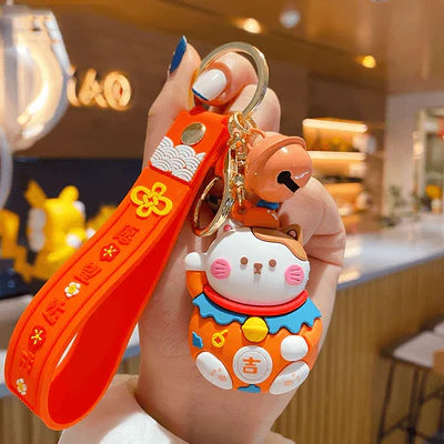 Fortune Cat 3D keychain - Tinyminymo