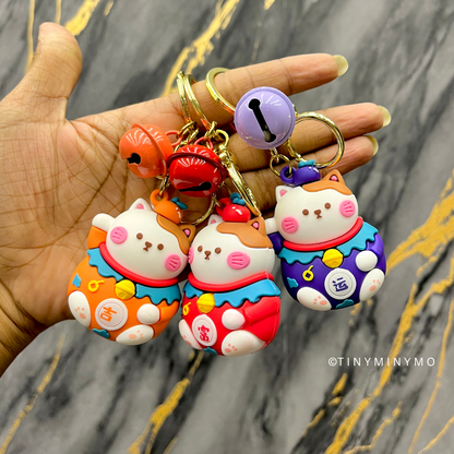 Fortune Cat 3D keychain - Tinyminymo