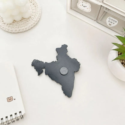 Indian Map Fridge Magnet from Back Side - Tinyminymo