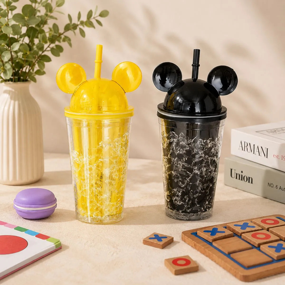 Yellow and Black Color Mickey Sippers - Tinyminymo 
