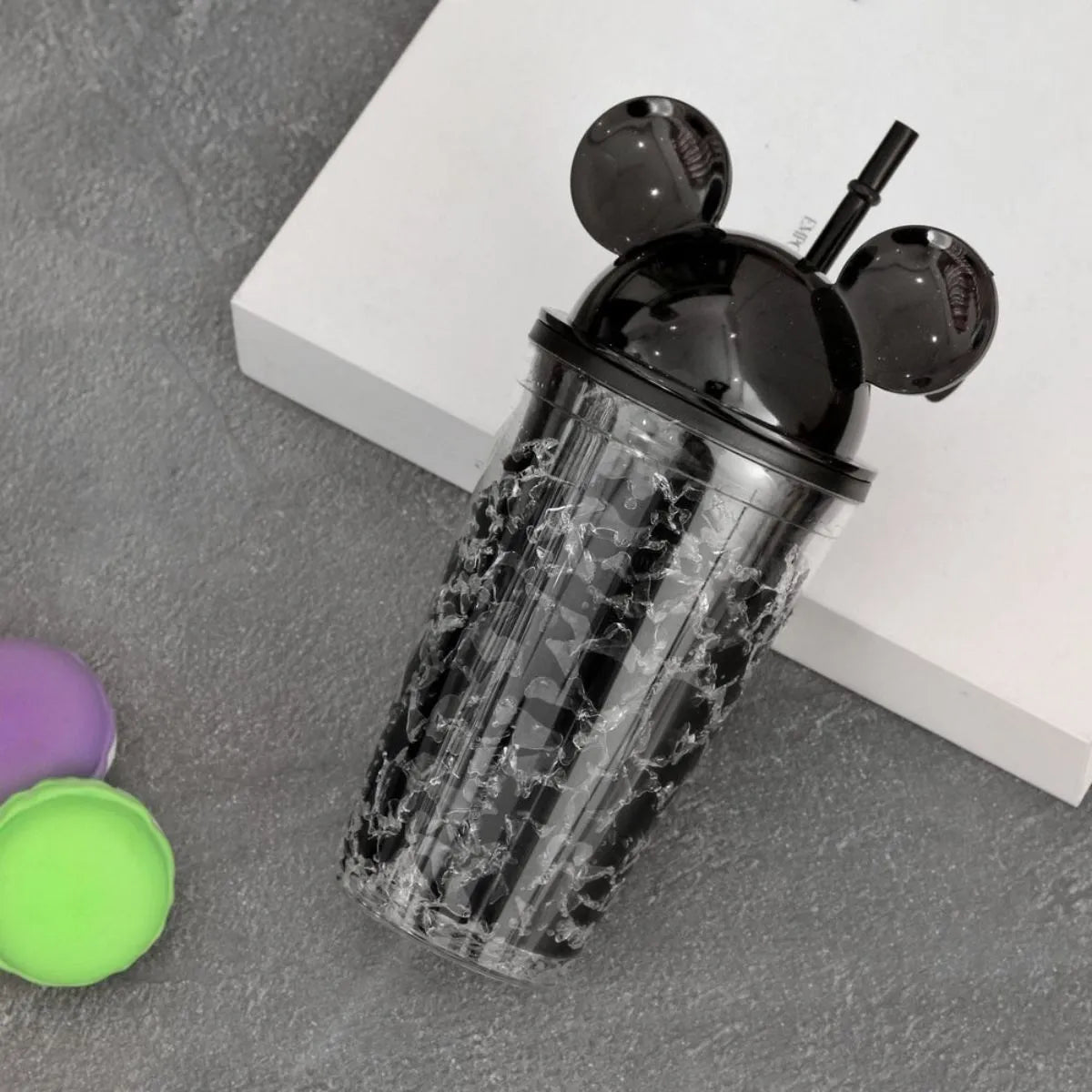 Black Color Frosted Mickey Mouse Sipper - Tinyminymo