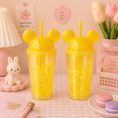 Two Yellow Color Mickey Sippers - Tinyminymo 