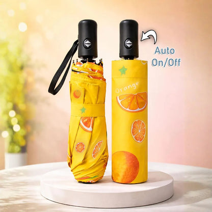Orange Design of Fruit Automatic Umbrella - Tinyminymo
