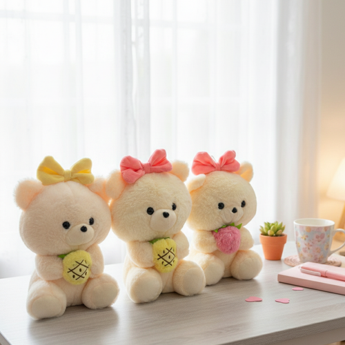 Three Fruit Bear Soft Toy - Tinyminymo