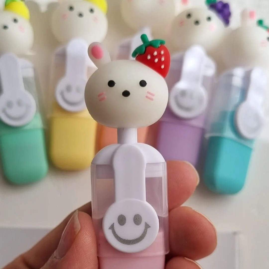 Fruit Bunny Highlighter - Set of 6 - TInyminymo