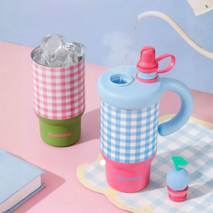 Pink and Blue Fruit Insulated Sippers - Tinyminymo