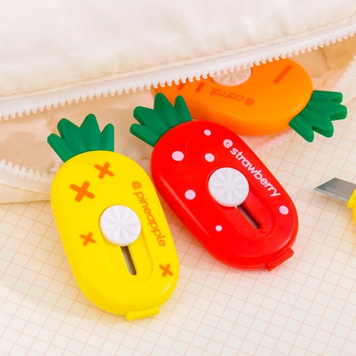 Red and Yellow Color Fruit Paper Cutters - Tinyminymo