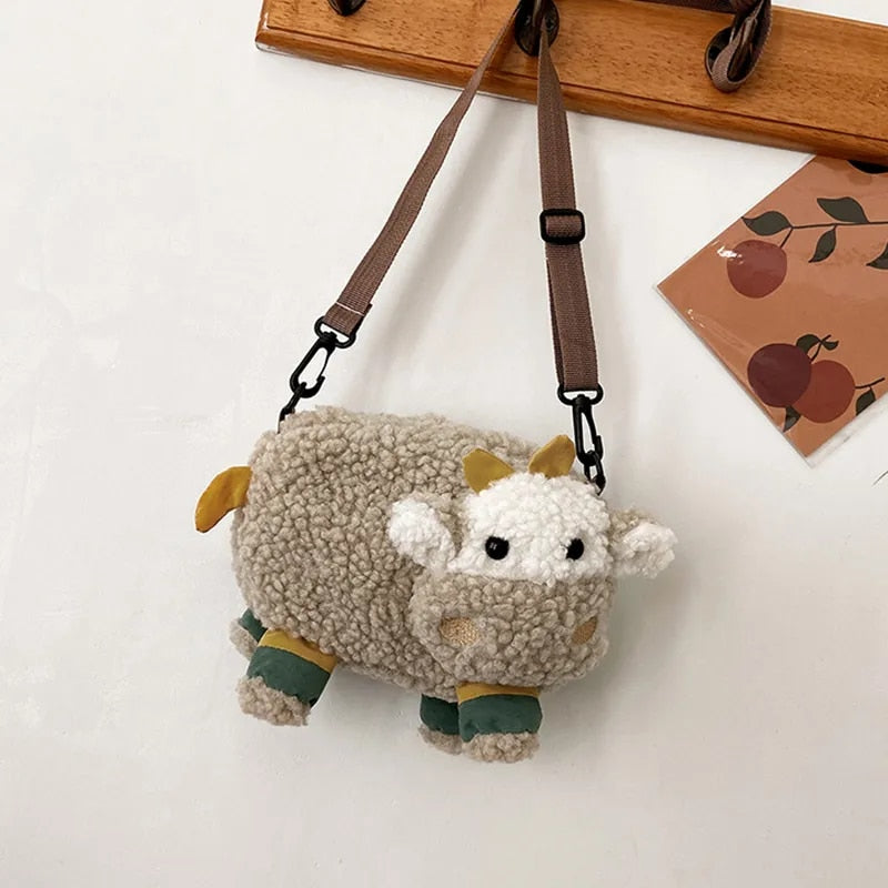 Furry Sheep Sling Bag - Tinyminymo