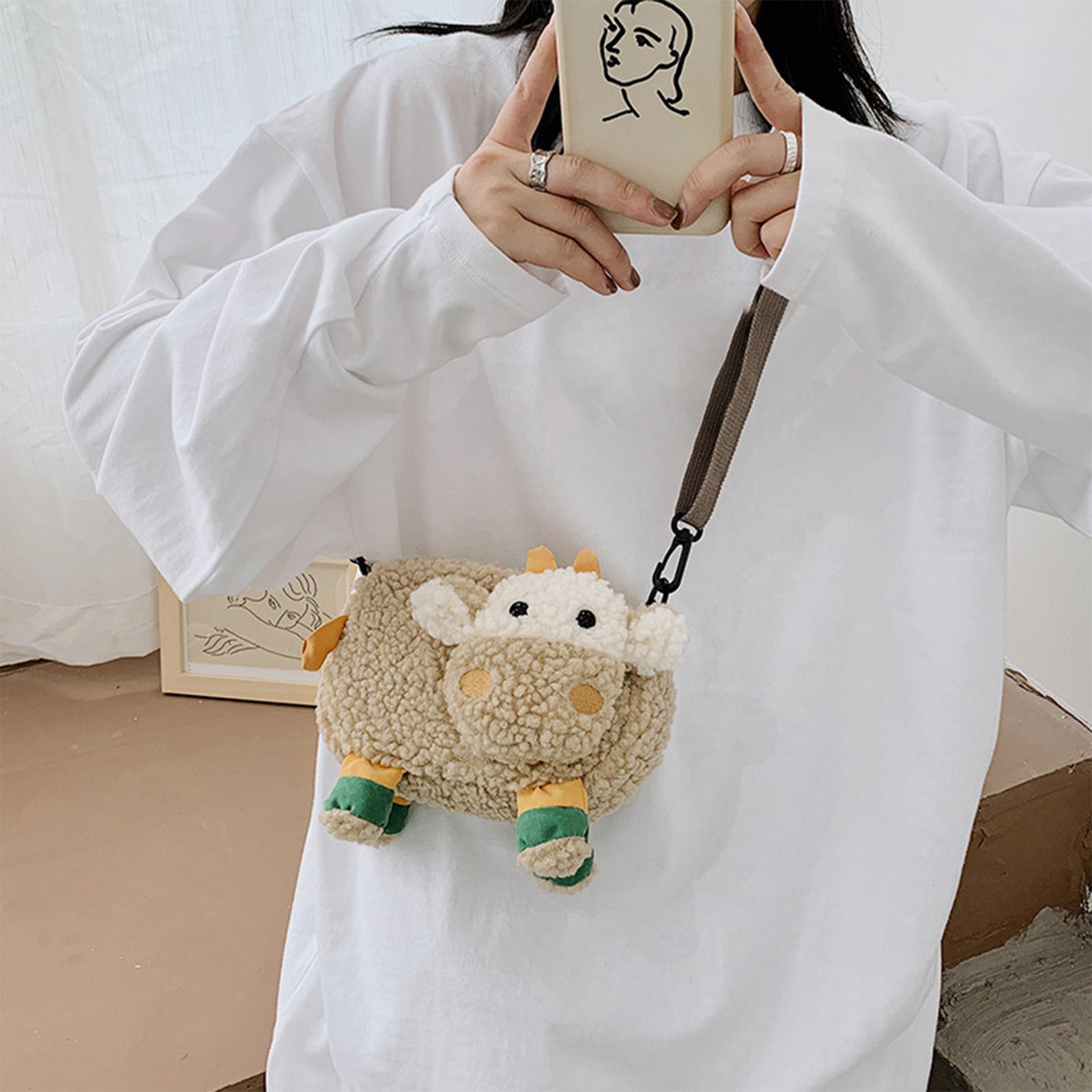 Furry Sheep Sling Bag - Tinyminymo