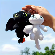 Two Fury Dragon Plush Keychains - Tinyminymo