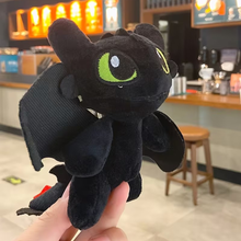 Load image into Gallery viewer, Dragon Plush Keychain in Black Color - Tinyminymo
