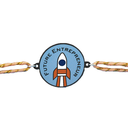 Future Entrepreneur Metal Rakhi - Tinyminymo