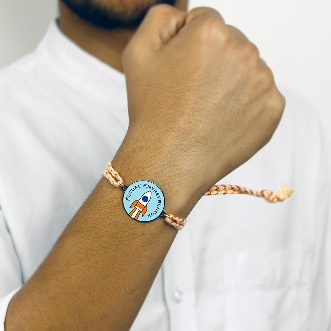 Future Entrepreneur Metal Rakhi - Tinyminymo