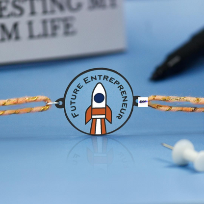 Future Entrepreneur Metal Rakhi - Tinyminymo