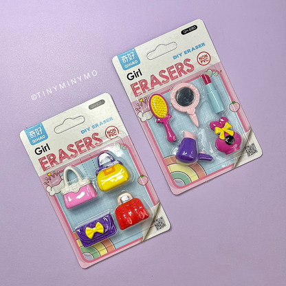 Girl Eraser Set - Tinyminymo