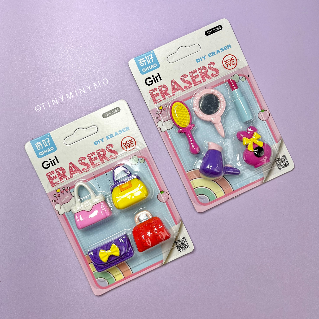 Girl Eraser Set - Tinyminymo