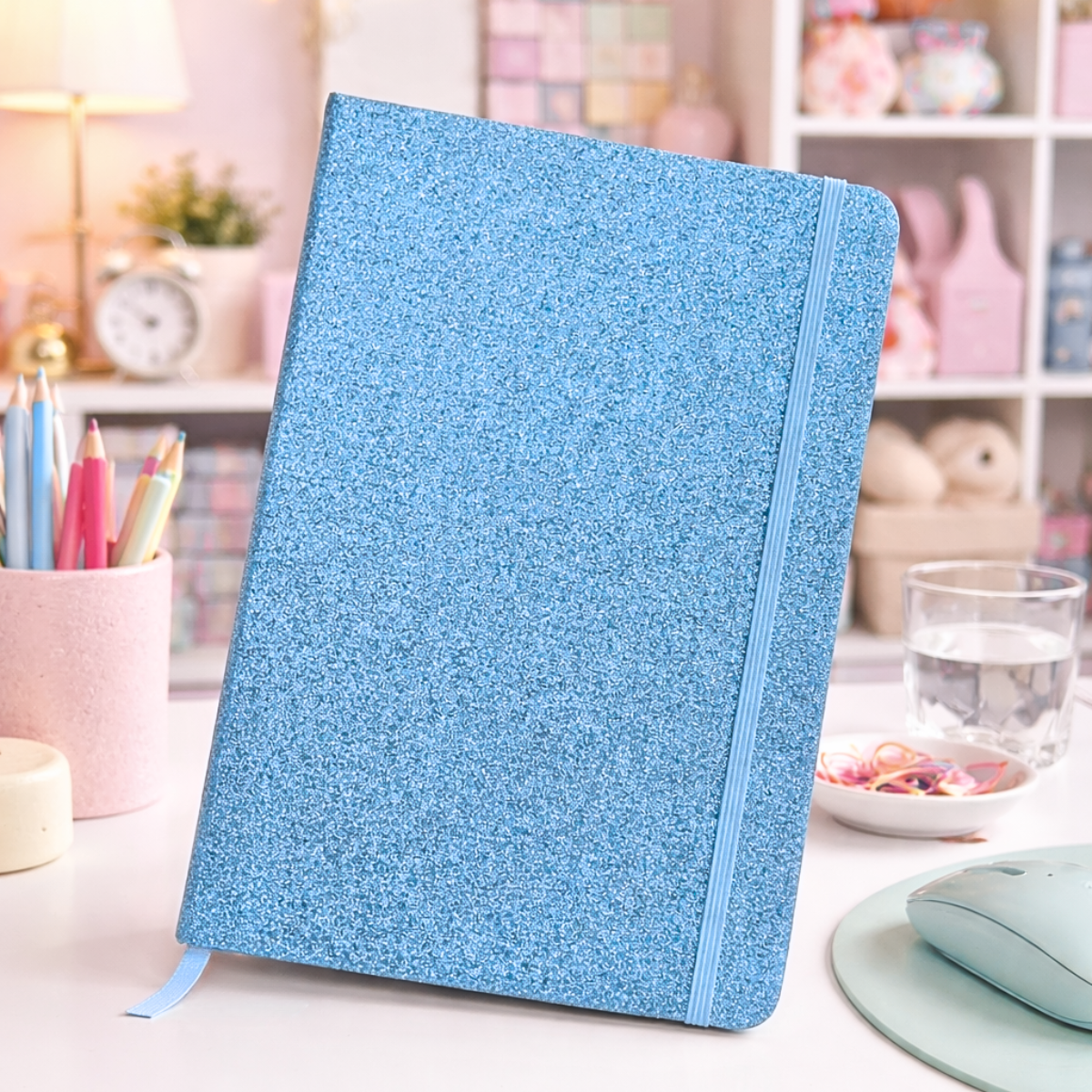 Blue Color Glitter Notebook - Tinyminymo
