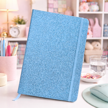 Load image into Gallery viewer, Blue Color Glitter Notebook - Tinyminymo
