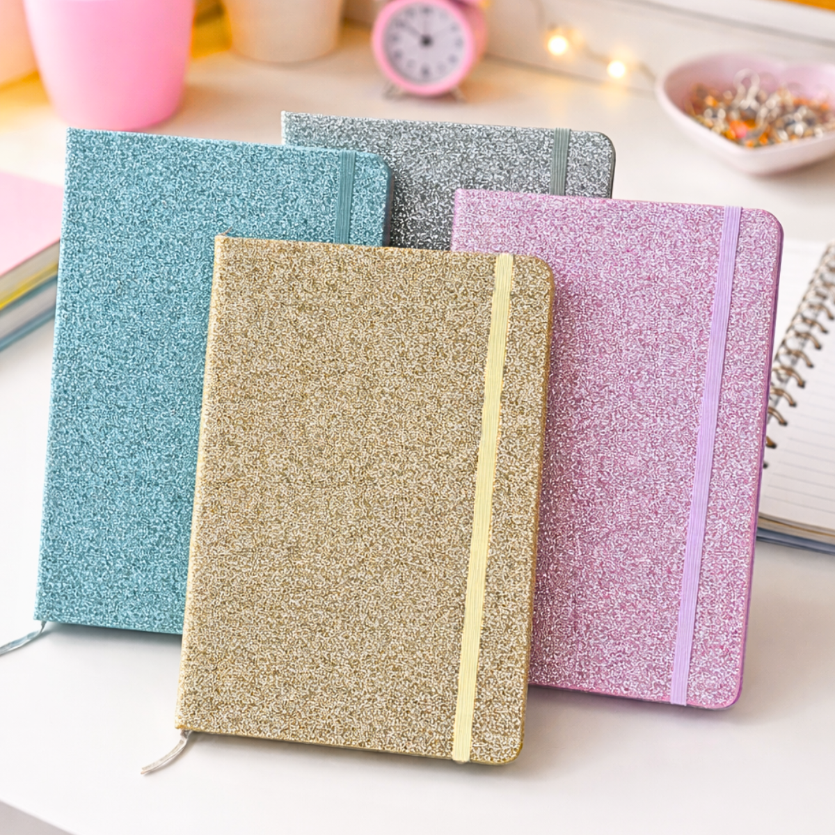 Four Glitter Style Notebooks - Tinyminymo