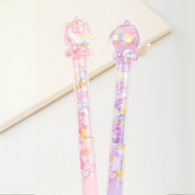 Two Glitter Unicorn Pen with Decorative Unicorn Toppers - Tinyminymo
