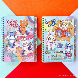 Good Luck Kawaii Animal Spiral Notebook - Tinyminymo