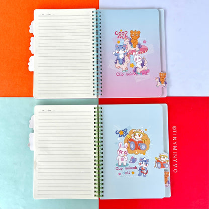 Good Luck Kawaii Animal Spiral Notebook - Tinyminymo