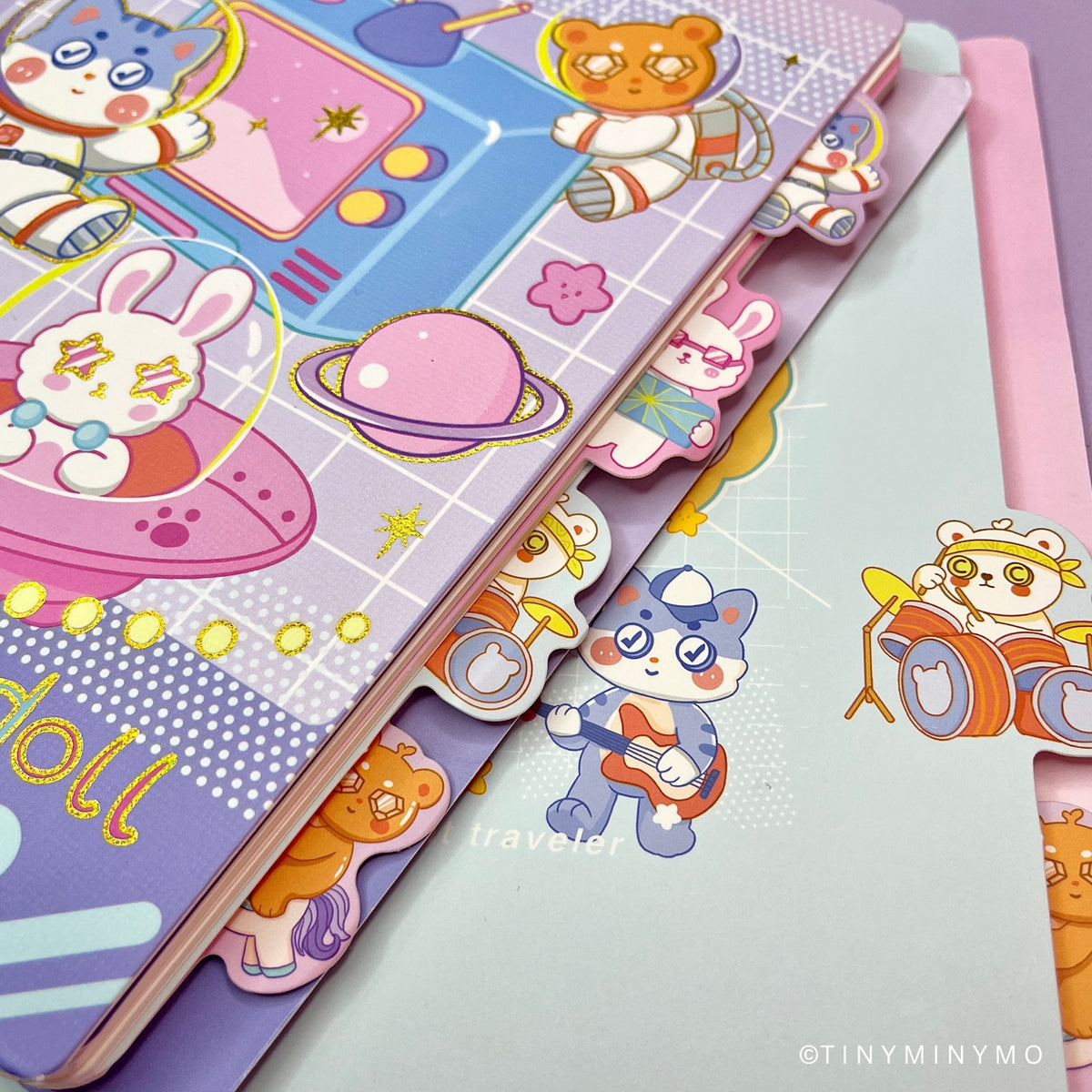 Good Luck Kawaii Animal Spiral Notebook - Tinyminymo