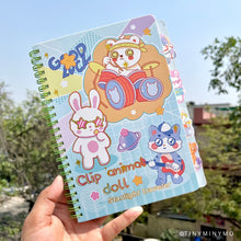 Load image into Gallery viewer, Good Luck Kawaii Animal Spiral Notebook - Tinyminymo
