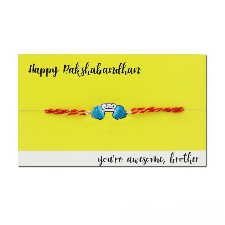 Gym Bro Metal Rakhi - Tinyminymo