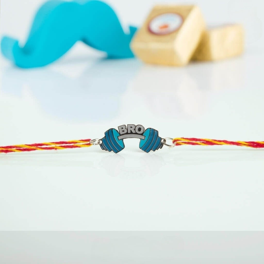 Gym Bro Metal Rakhi - Tinyminymo