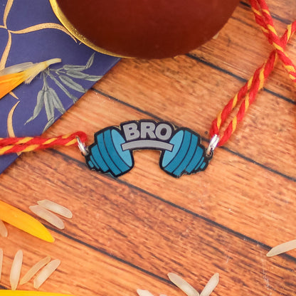Gym Bro Metal Rakhi - Tinyminymo 