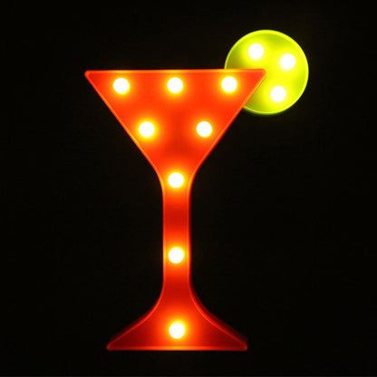 Cocktail Marquee Light
