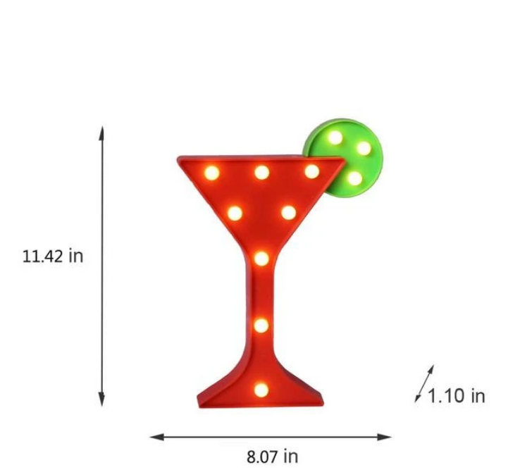 Cocktail Marquee Light