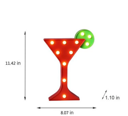 Cocktail Marquee Light