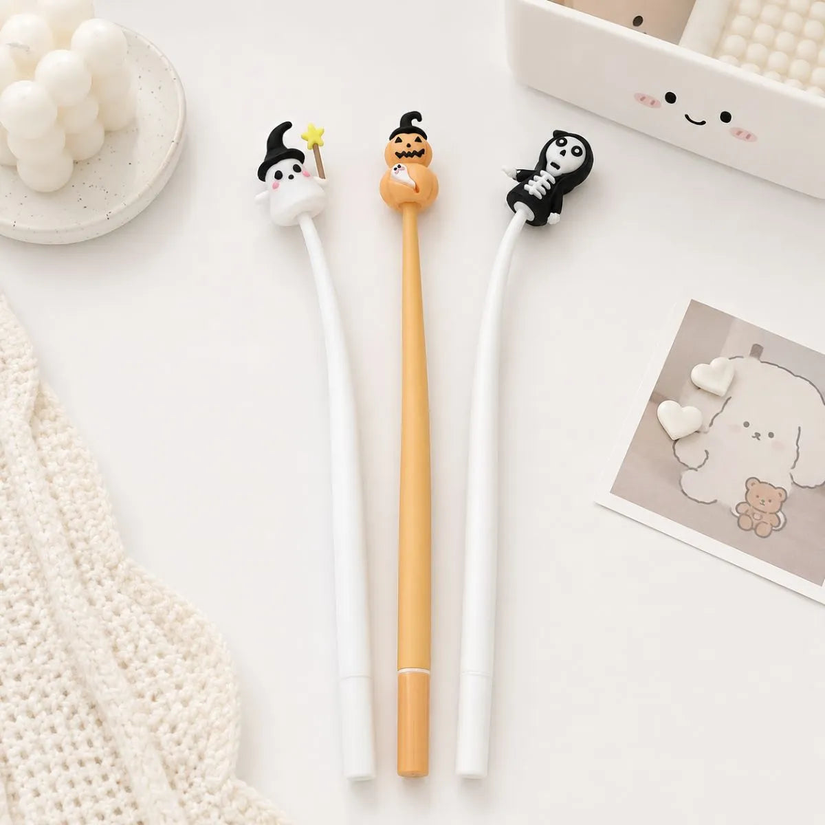 Three Designs of Halloween Shake Gel Pens - Tinyminymo